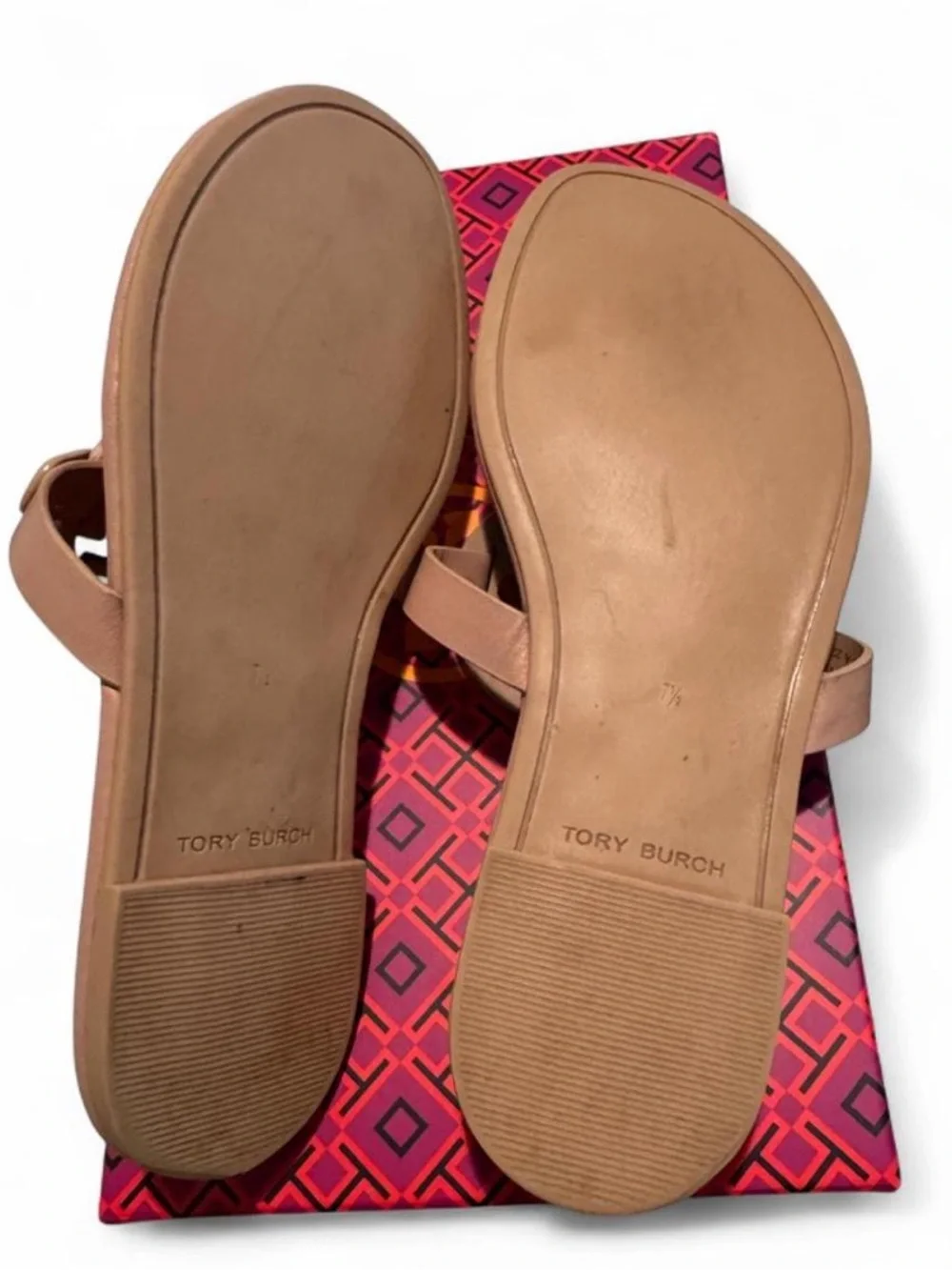 Tory Burch Miller Soft Sandals – Light Sand – Size 7.5